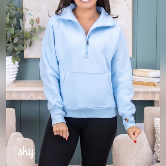 Discount Diva Boutique NWT Luxe Fleece 1/4 Zip Funnel Neck Pullover 2XL - Picture 1 of 10